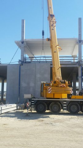 new cruise terminal first external  wall panels 1